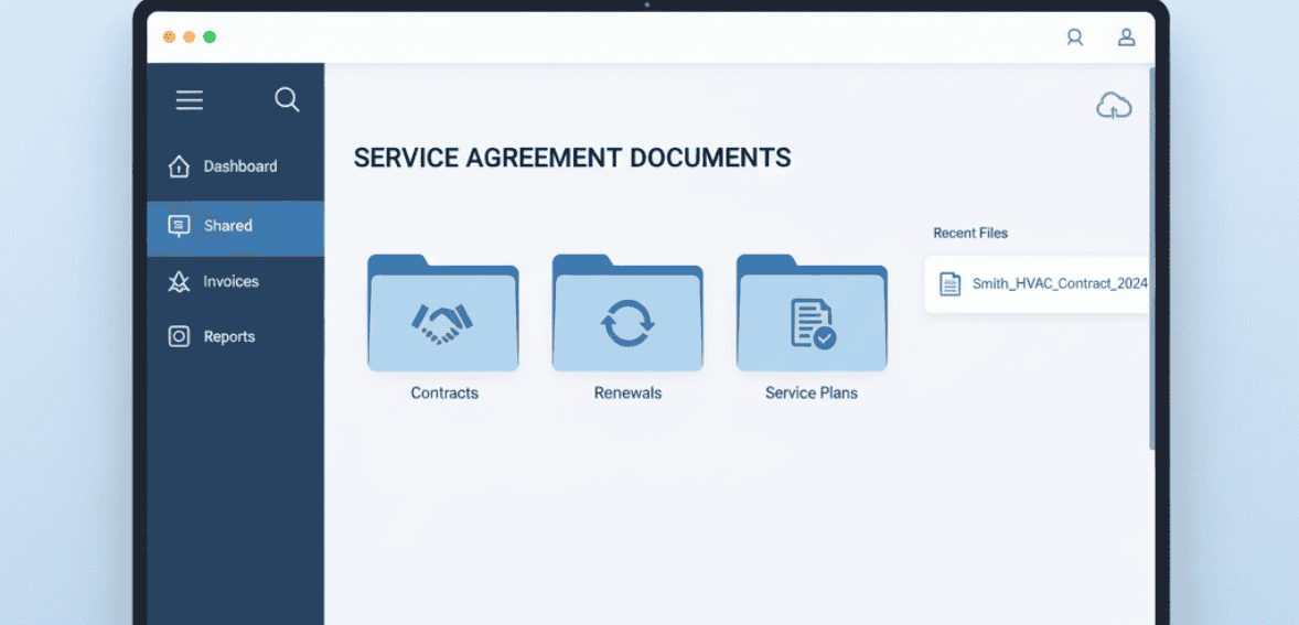 Managing maintenance service agreements with clear contract tracking.