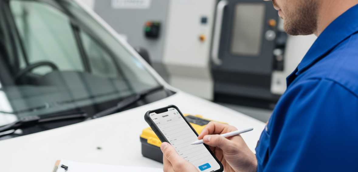 Digital work orders replacing paper for more efficient field service visits.