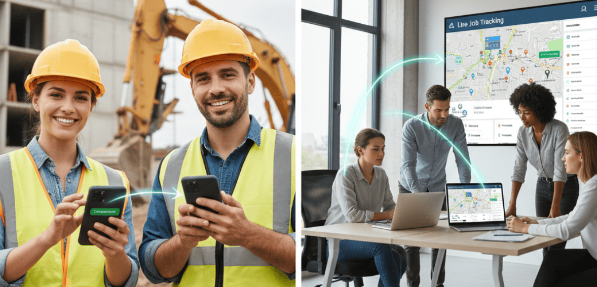 real-time field collaboration through cloud software for technicians and dispatchers