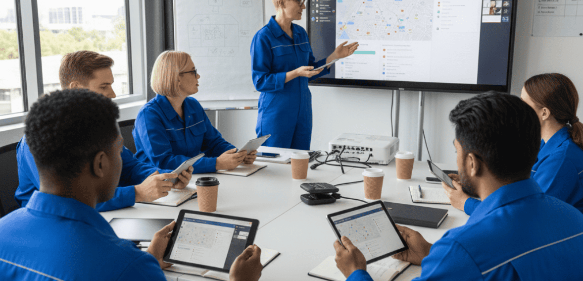 Skilled technician training and performance support helping scale home service operations