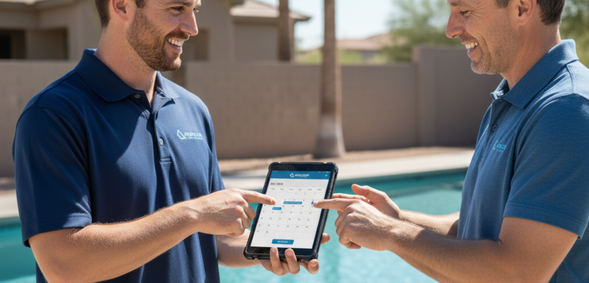 on-site invoicing using plumbing dispatch software to bill customers and collect payment immedialtaley.