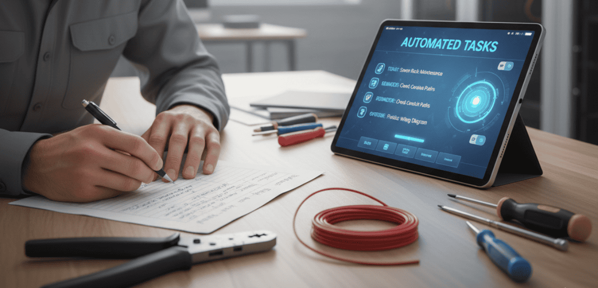 electrical contractor software automating repetitive tasks for electricians
