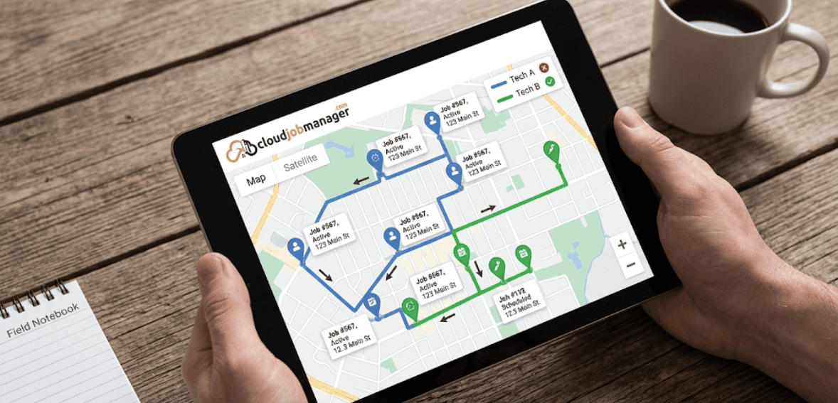 real-time dispatch and GPS tracking field service