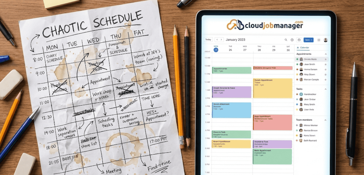 cleaning business scheduling improved through route optimization software