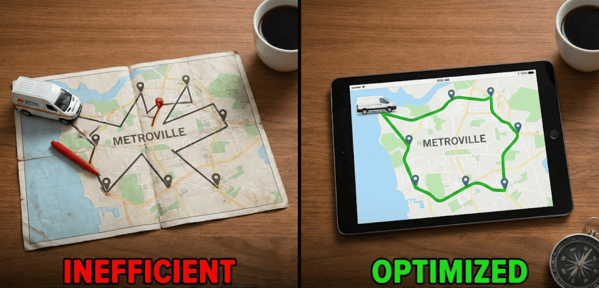 route optimization for field service scheduling