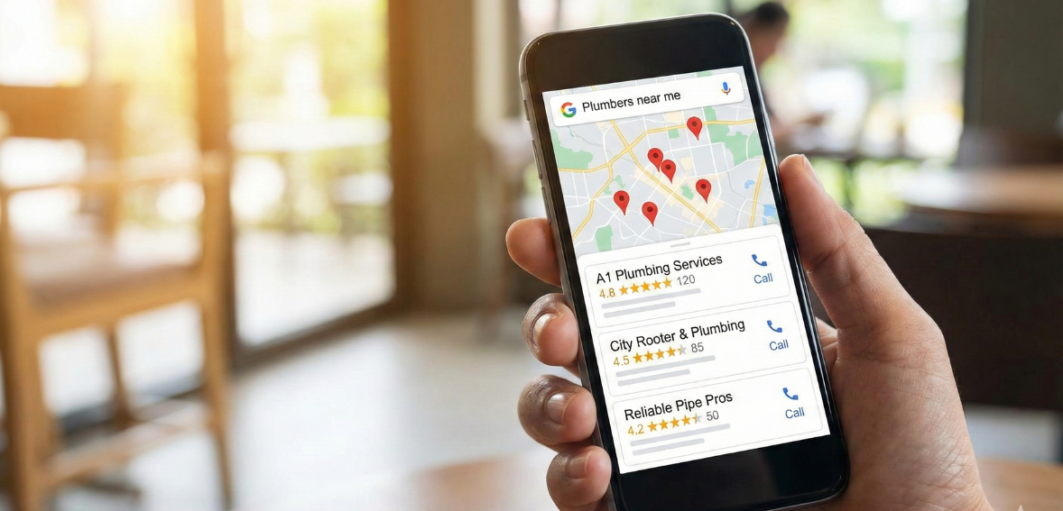 local SEO field service business appear on Google Maps local search ranking service customers