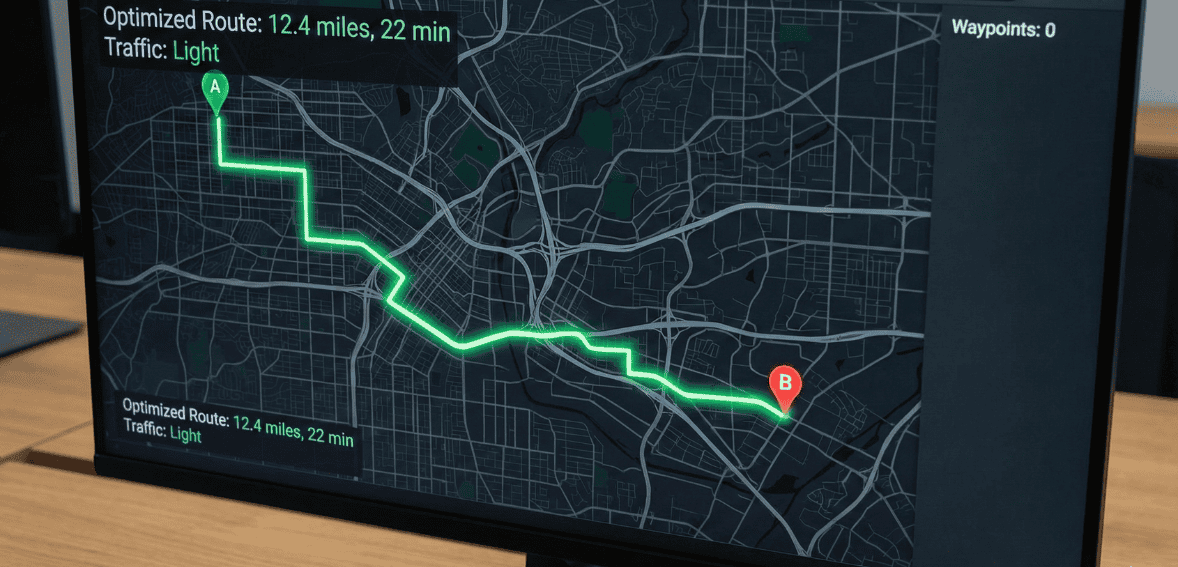 Route optimization for HVAC technicians to reduce travel time and improve scheduling efficiency.