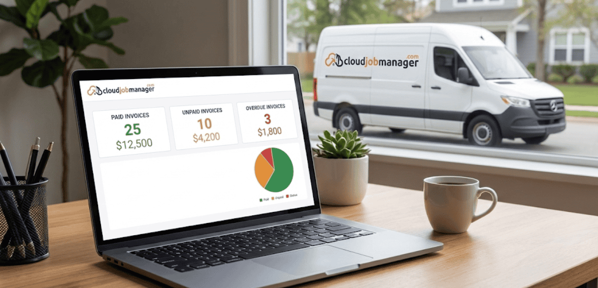 Real-time payment tracking using contractor invoicing software