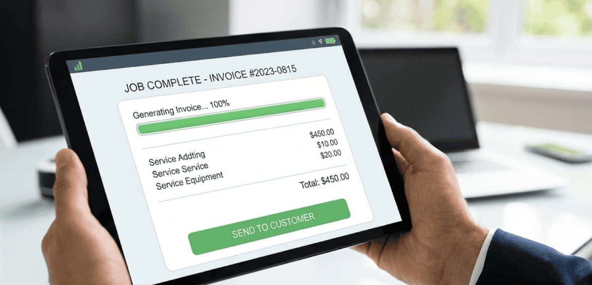Automated invoicing in the quote to cash process