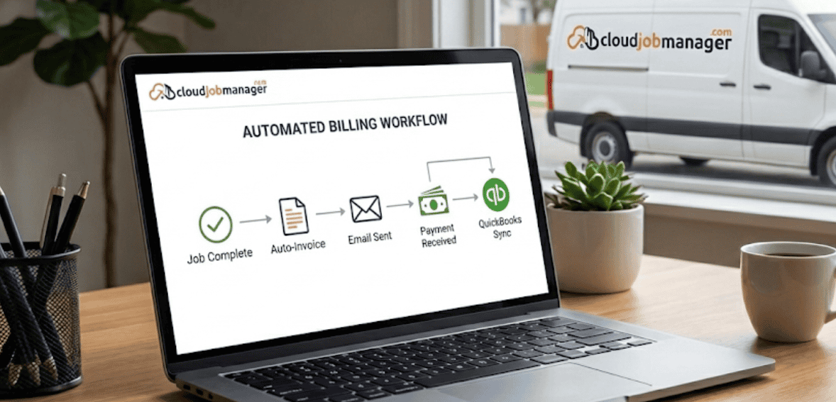 Invoice automation reducing admin work for small contractors