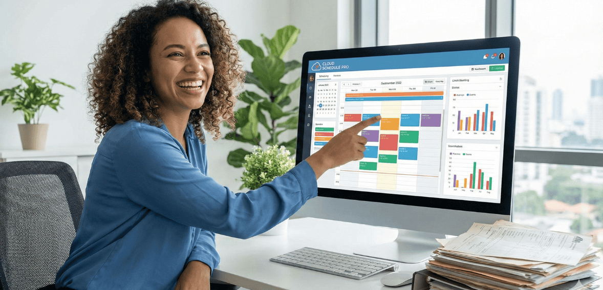 Automation in HVAC scheduling software reducing administrative workload.