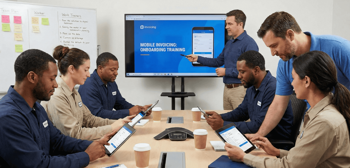 transition to paperless invoicing training for service technicians