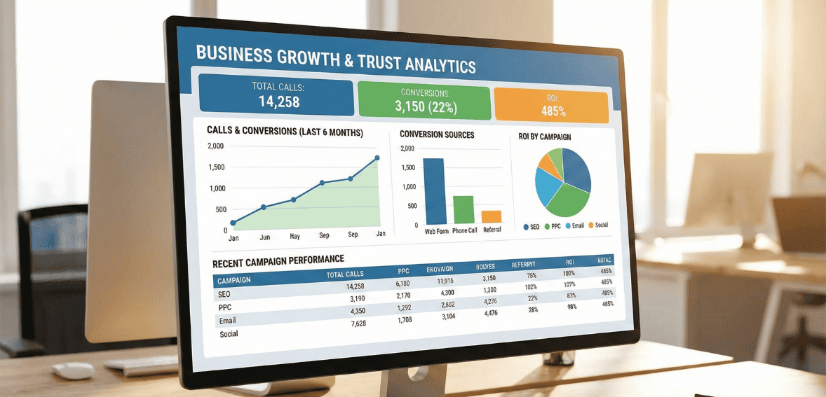 marketing analytics field service track leads conversion rates measure ROI decisions