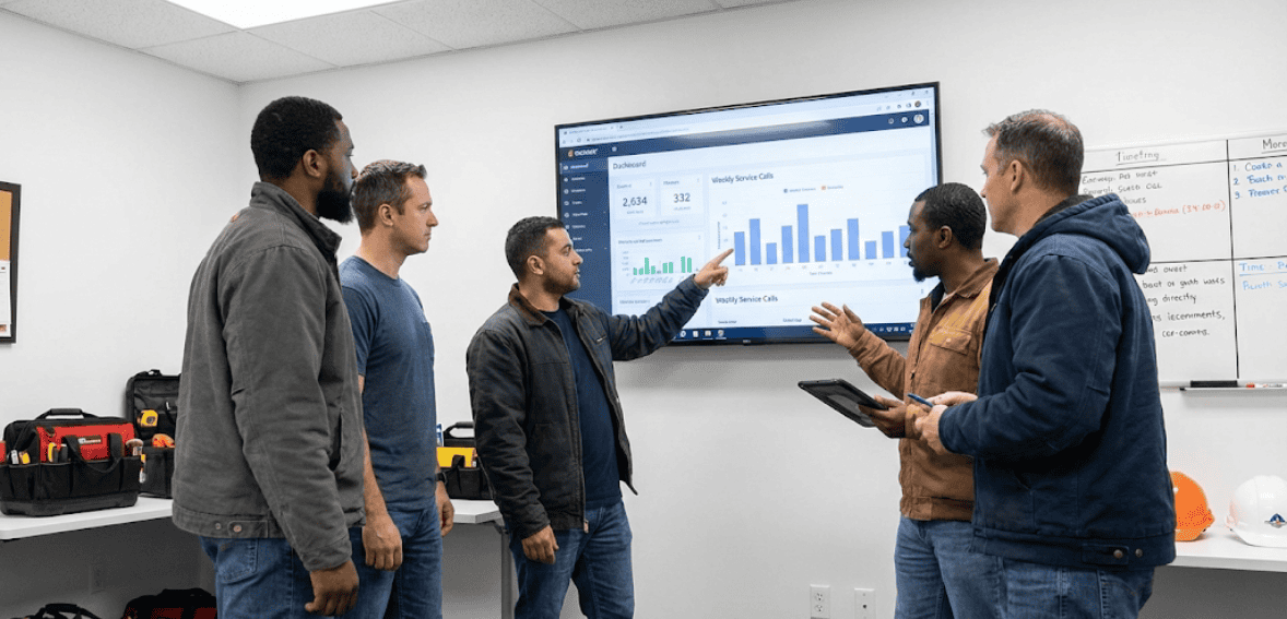 data-driven field service culture supported by analytics software