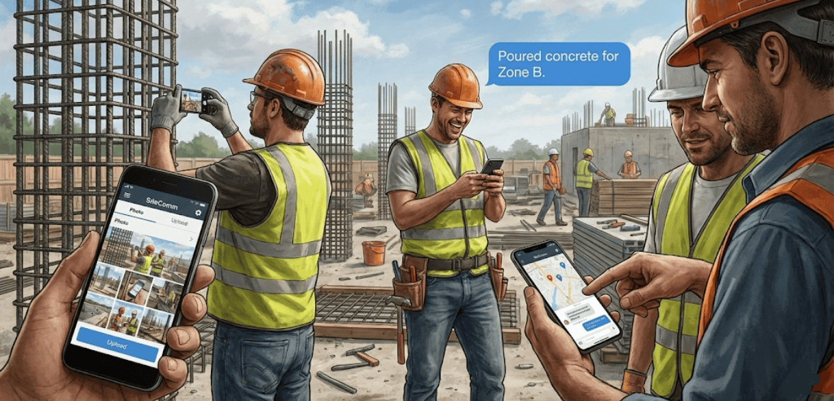 Mobile apps for contractors helping field teams communicate on site
