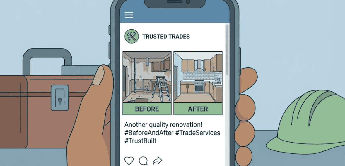 Content marketing building trust for trade businesses