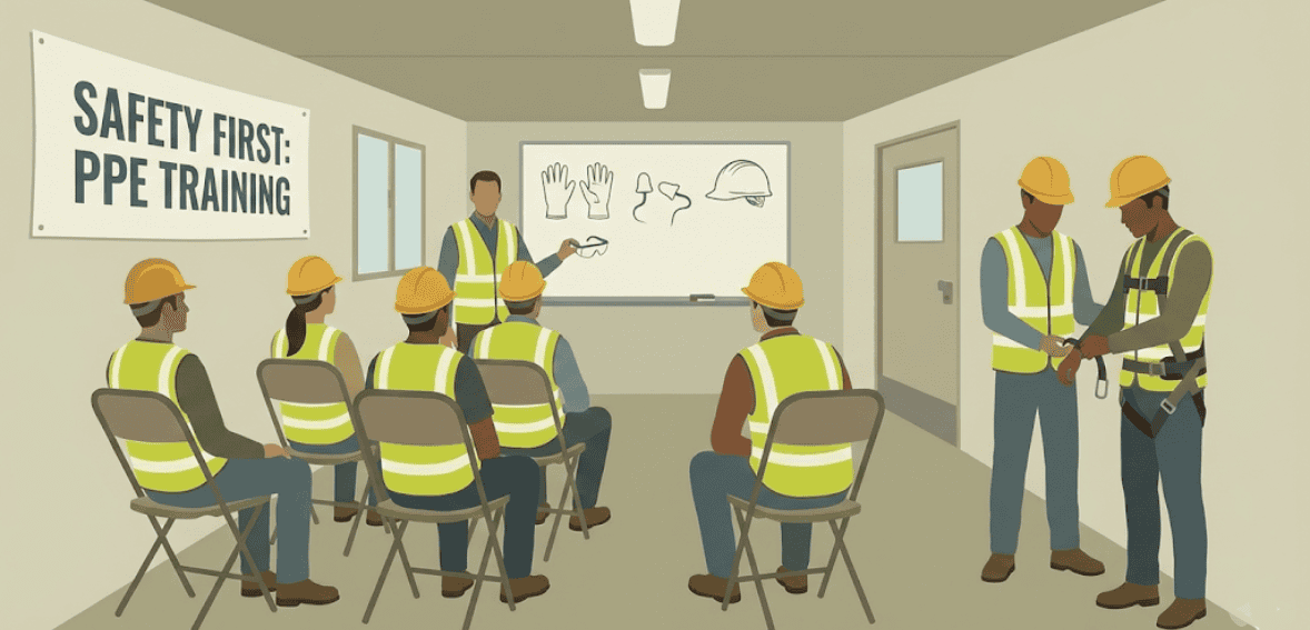 Workplace safety training supporting OSHA compliance
