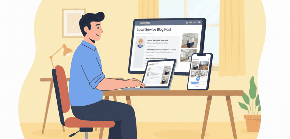 Local content supporting local SEO for contractors
