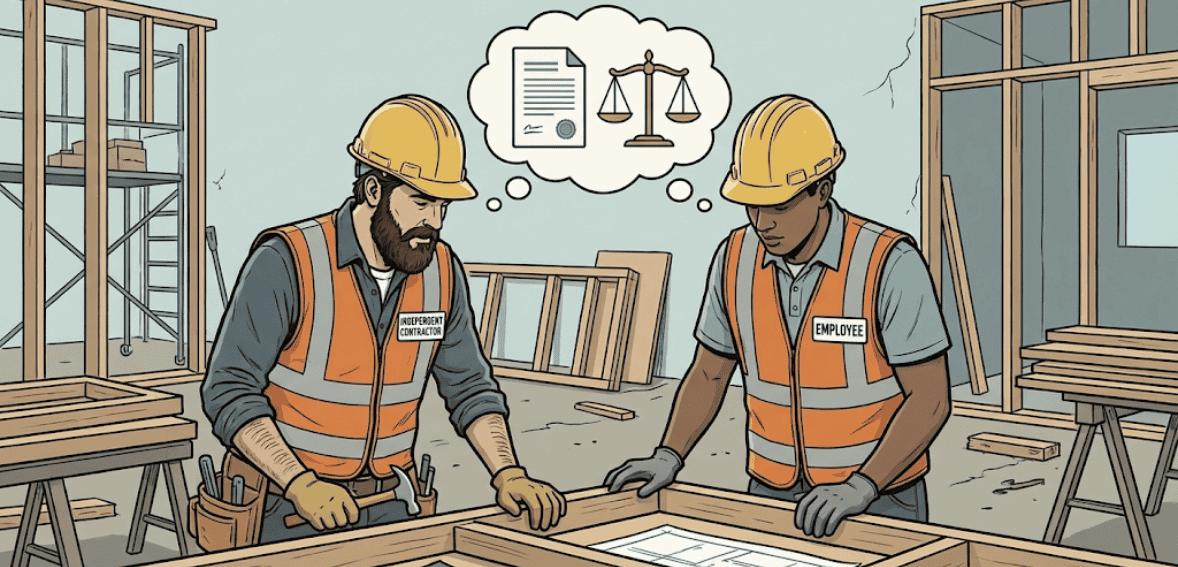 Worker classification rules under labor law for contractors