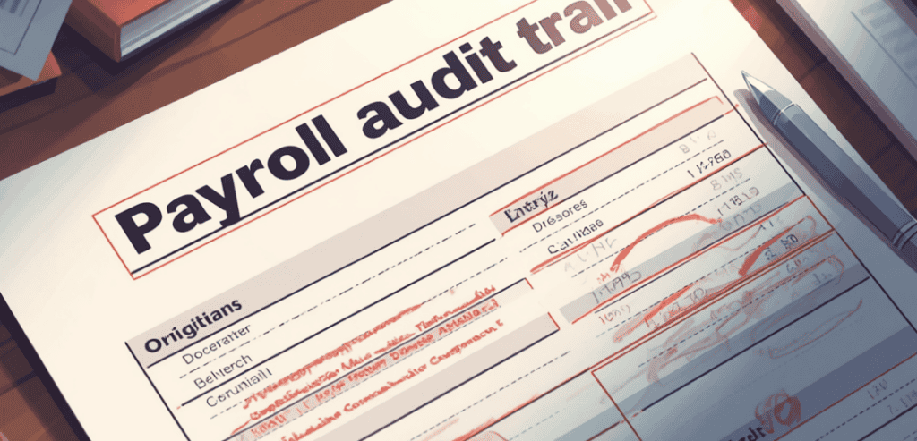 Documenting the Original Entry and the Correction for a Payroll Audit Trail