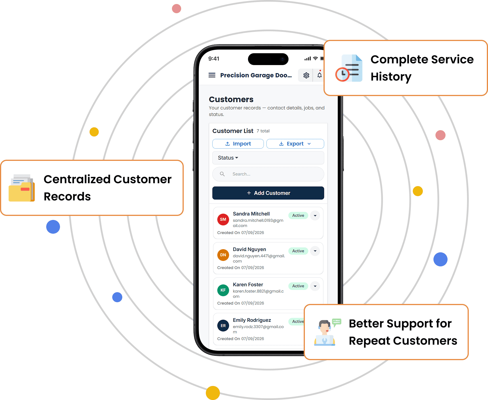Customer & Service History Management