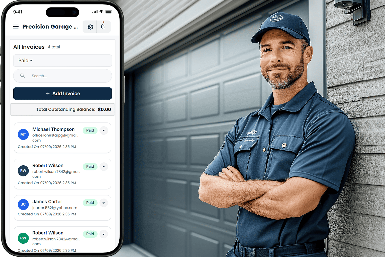 Cloud Job Manager dashboard for Landscaping and Lawn Care