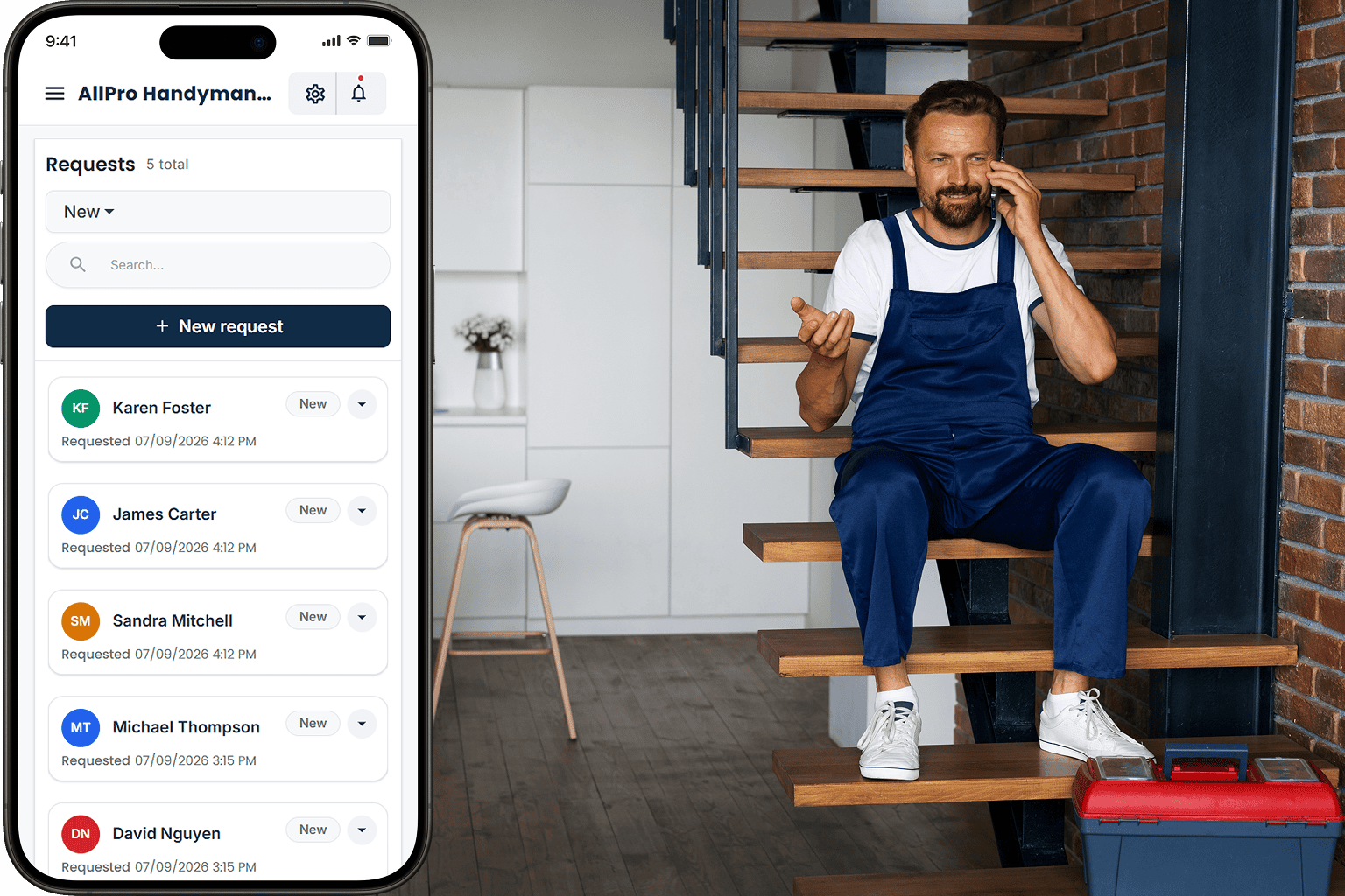Cloud Job Manager dashboard for Landscaping and Lawn Care