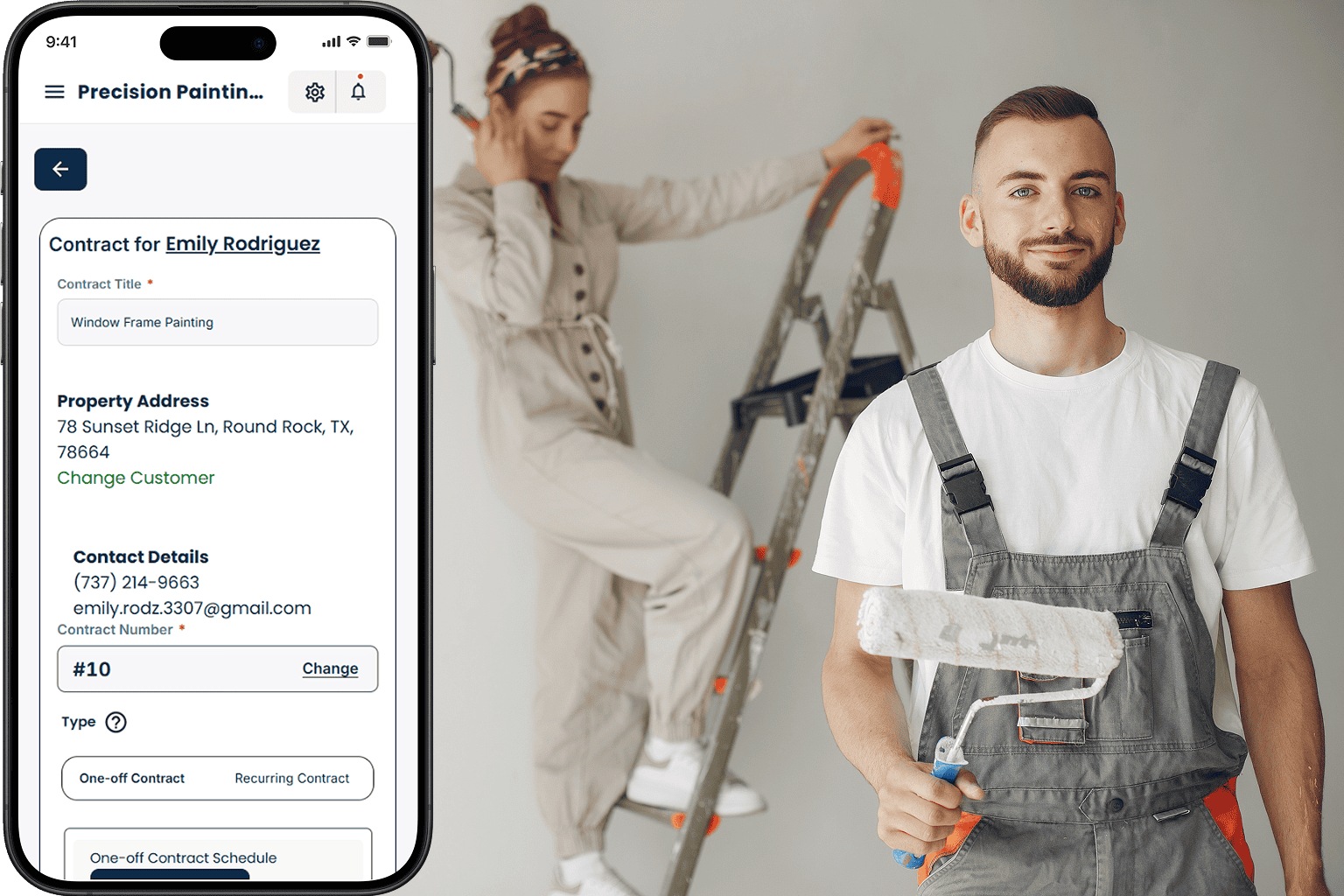 Cloud Job Manager dashboard for Landscaping and Lawn Care