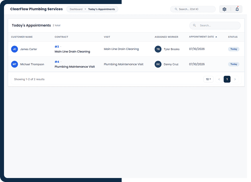 Cloud Job Manager job management interface