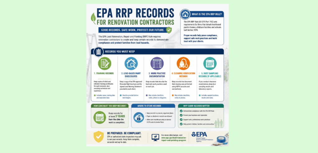 Best Practices for EPA RRP Recordkeeping for Contractors