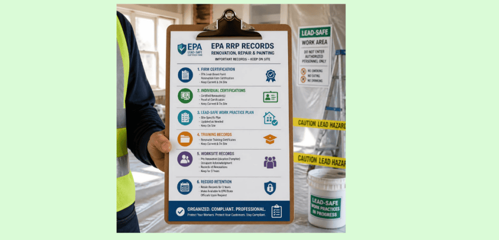 EPA RRP Records Renovation Contractors Should Keep With Each Job