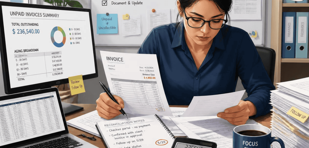 Reconciling Unpaid Invoices and Accounting Sync