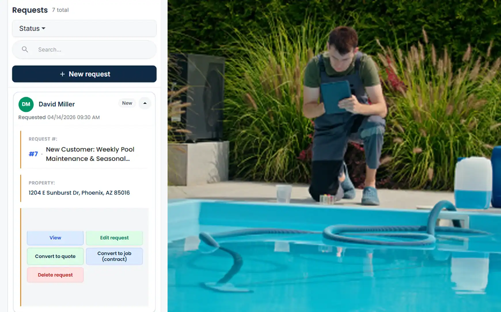 Cloud Job Manager mobile-friendly field technician interface