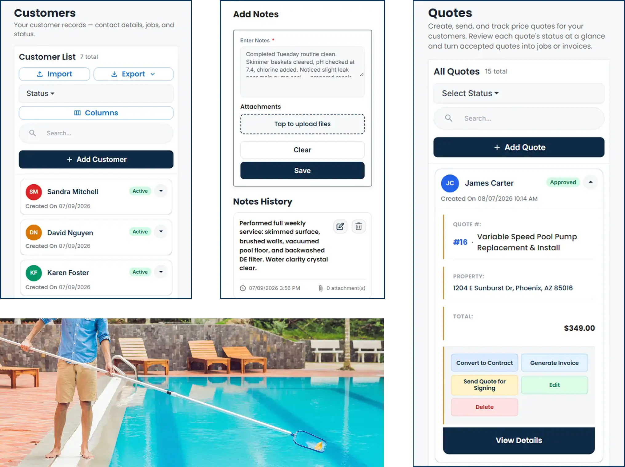 pool service software