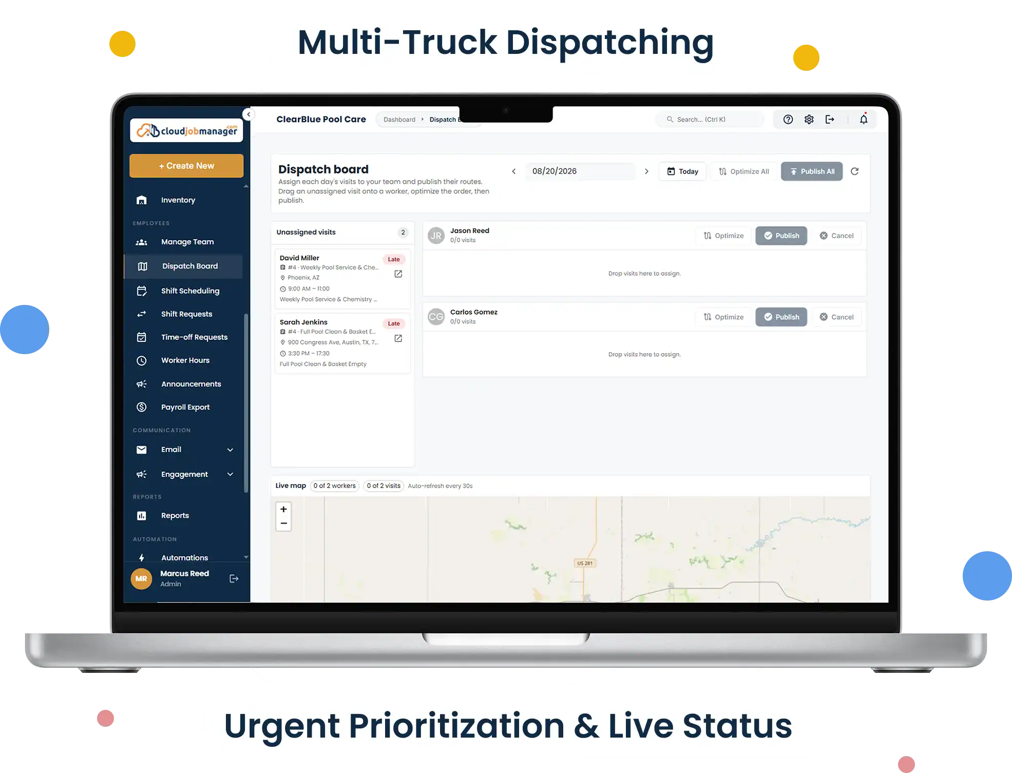 Smart Scheduling & Job Tracking