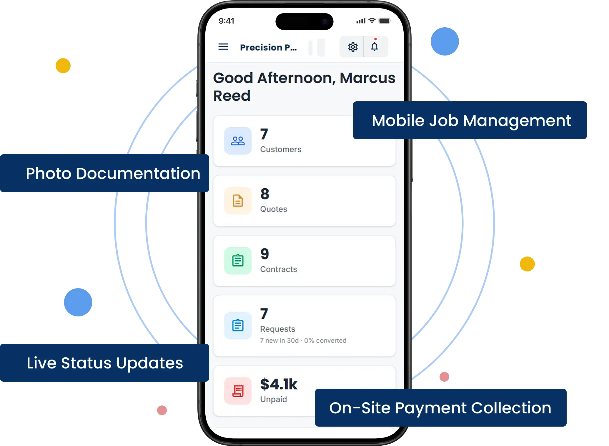 Manage Jobs From The Mobile App