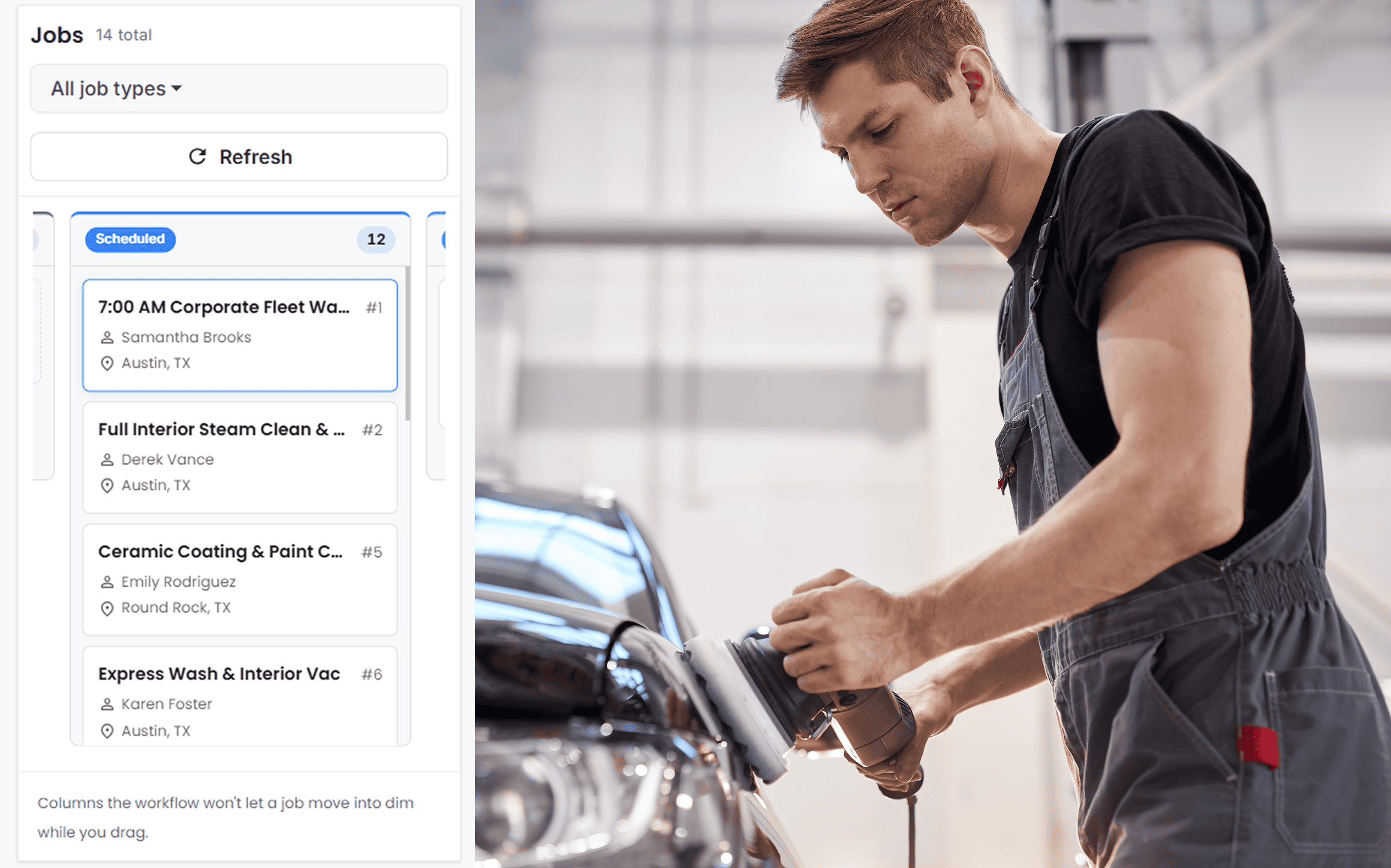 Schedule an HVAC crew in Cloud Job Manager
