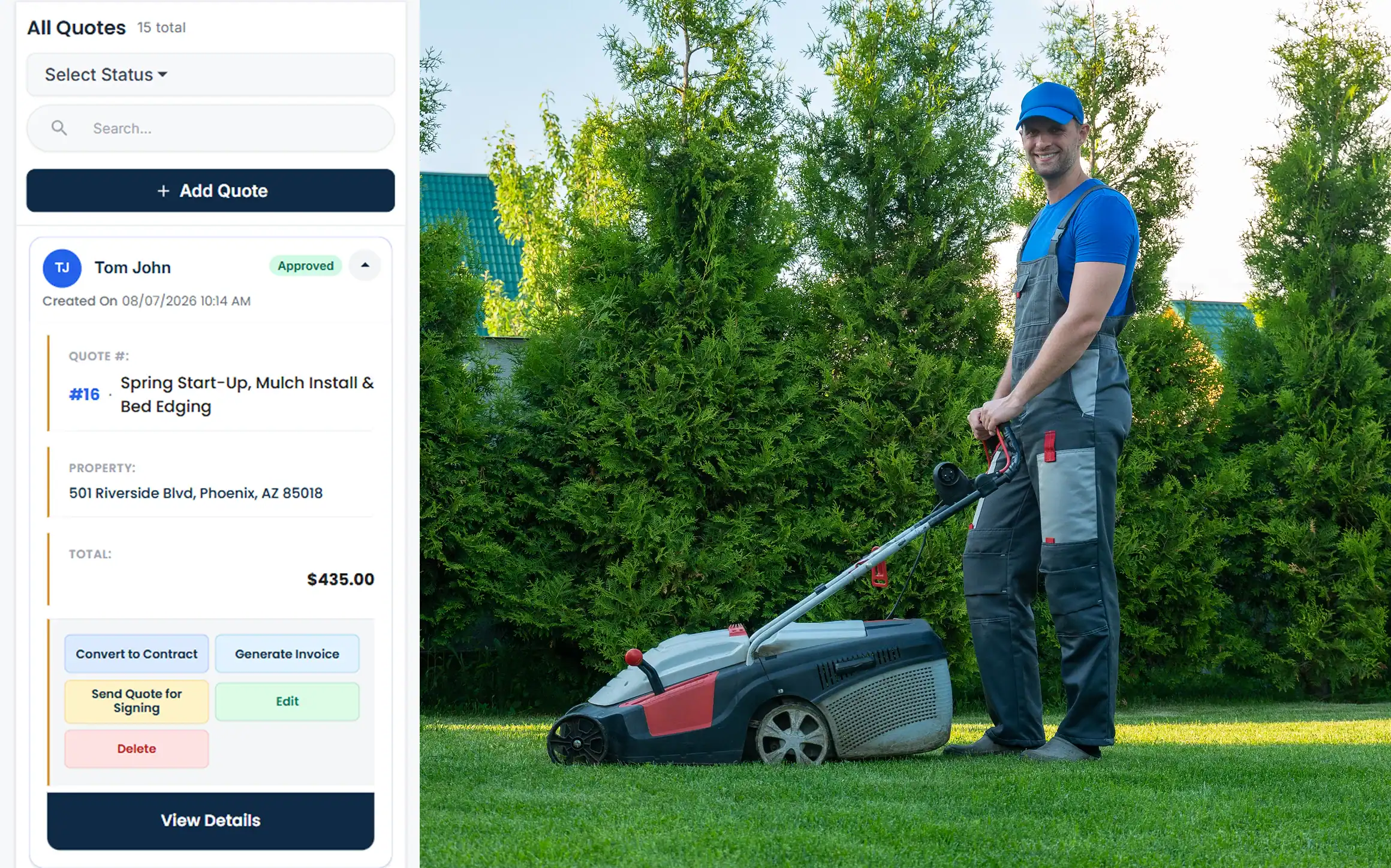 Send an HVAC estimate from Cloud Job Manager