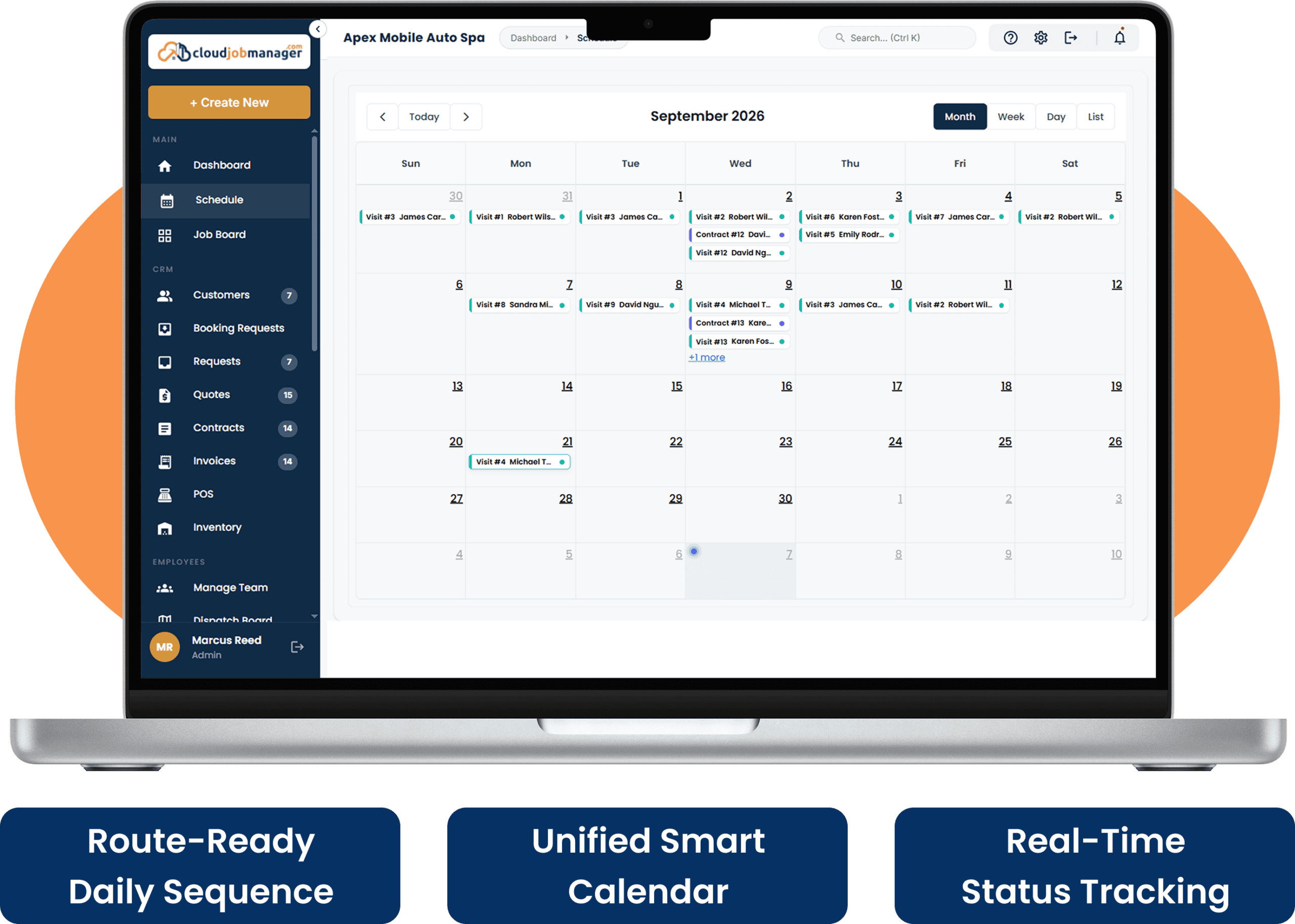 Smart Scheduling & Job Tracking